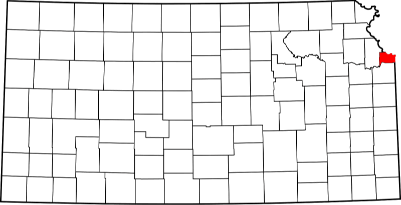 An image showing Wyandotte County in Kansas