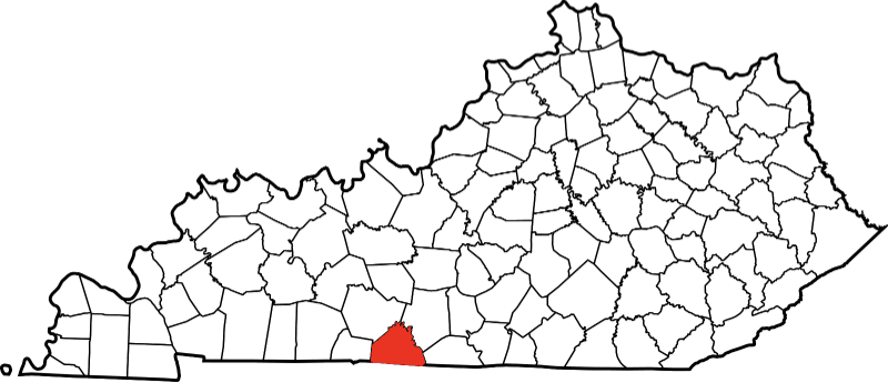 A picture displaying Allen County in Kentucky