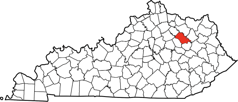 A picture displaying Bath County in Kentucky