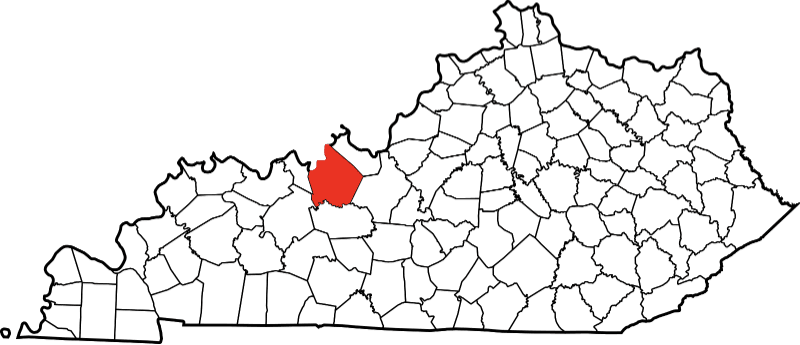 A picture displaying Breckinridge County in Kentucky