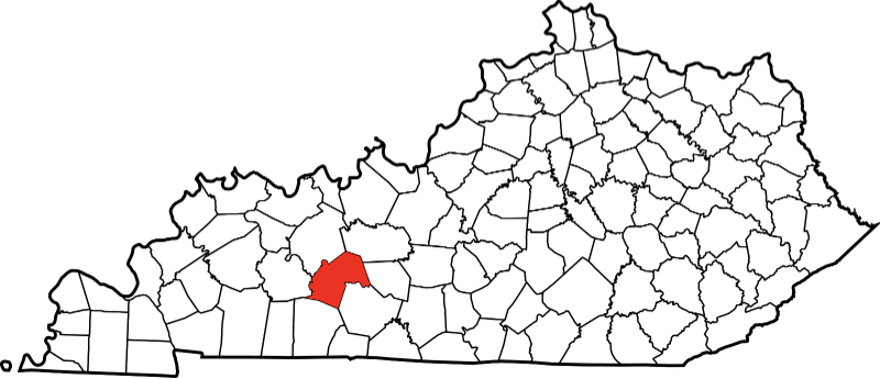 An illustration of Butler County in Kentucky
