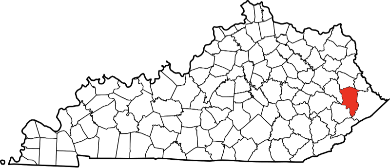 An illustration of Floyd County in Kentucky