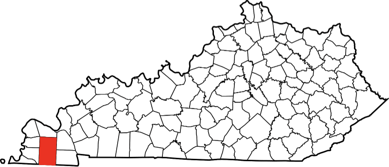 A picture displaying Graves County in Kentucky