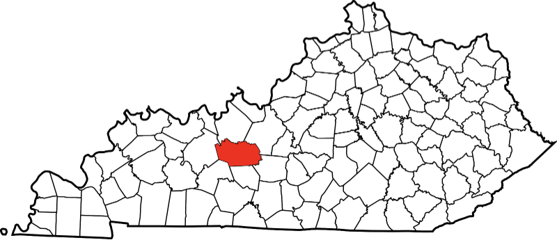 An illustration of Grayson County in Kentucky