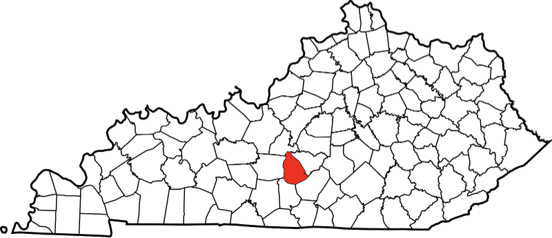 An illustration of Green County in Kentucky