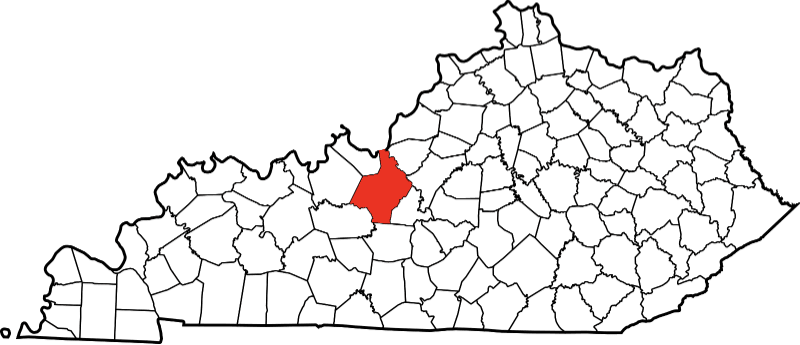 An illustration of Hardin County in Kentucky