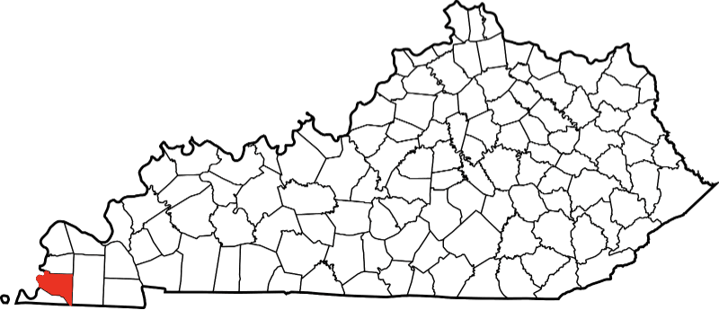An image showing Hickman County in Kentucky