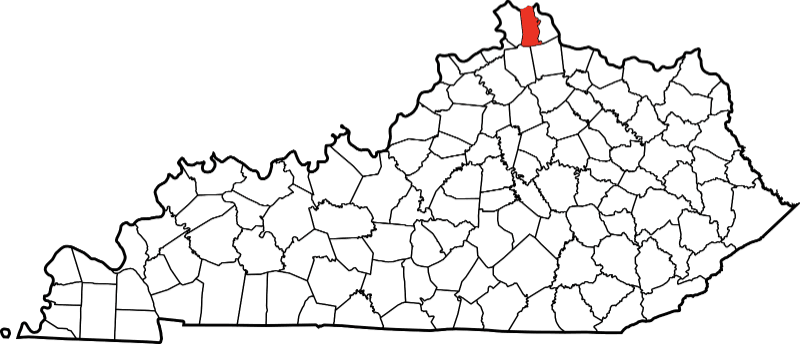 An illustration of Kenton County in Kentucky