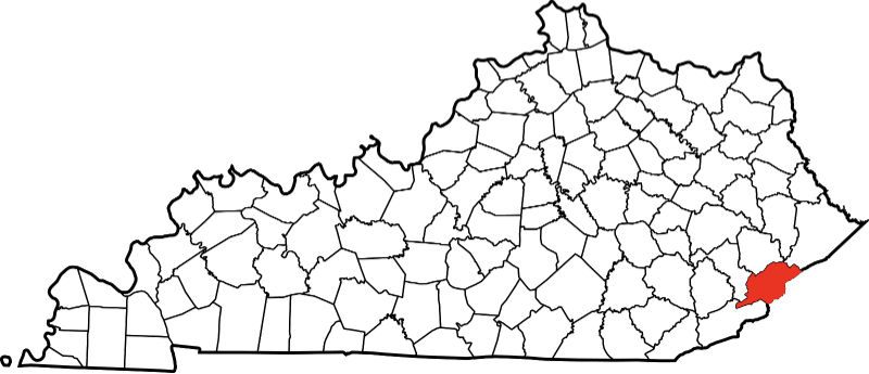A photo of Letcher County in Kentucky