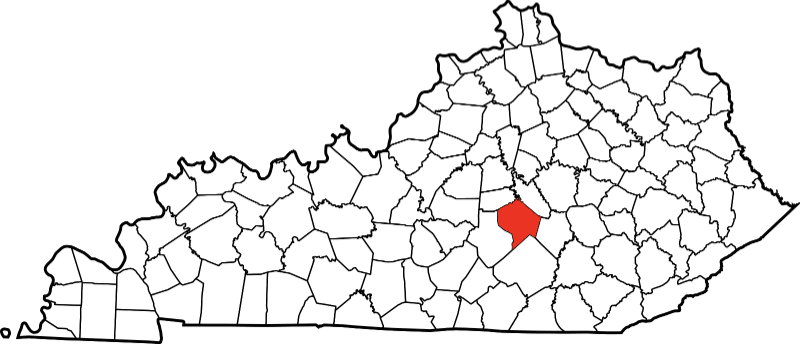An illustration of Lincoln County in Kentucky