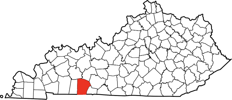 An illustration of Logan County in Kentucky