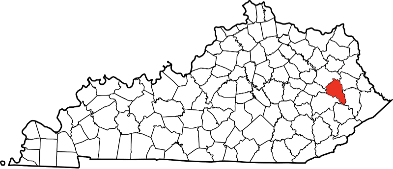 An illustration of Magoffin County in Kentucky