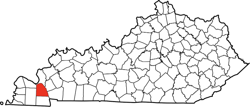 An illustration of Marshall County in Kentucky
