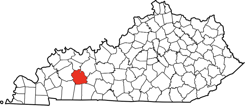 A picture displaying Muhlenberg County in Kentucky