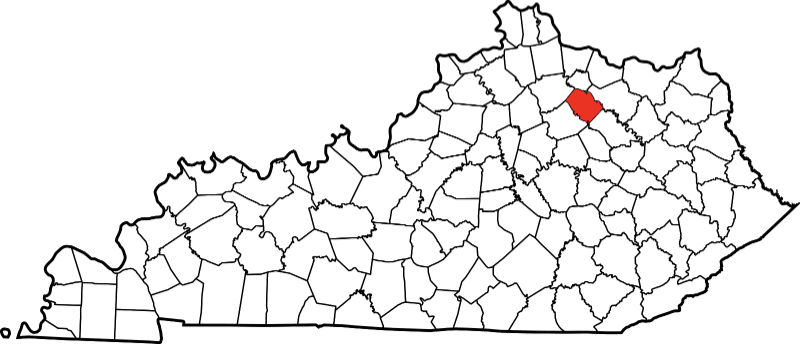A picture displaying Nicholas County in Kentucky