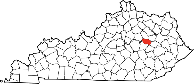A picture displaying Powell County in Kentucky