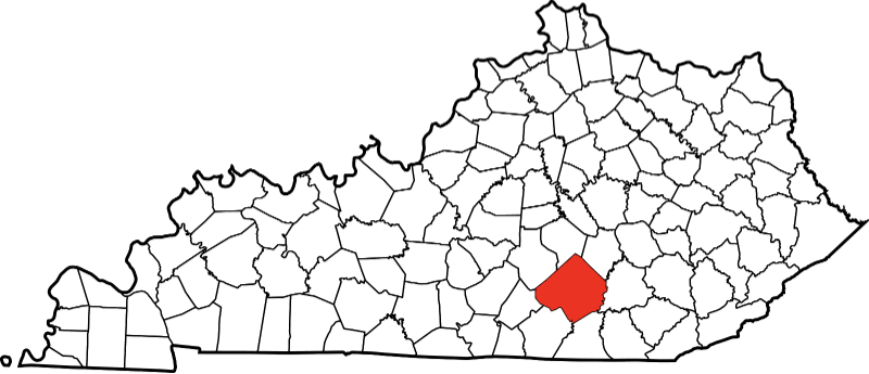 An illustration of Pulaski County in Kentucky