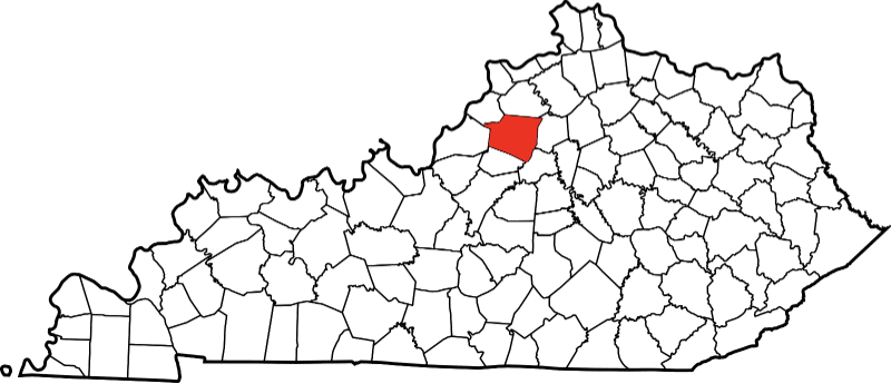 A picture displaying Shelby County in Kentucky