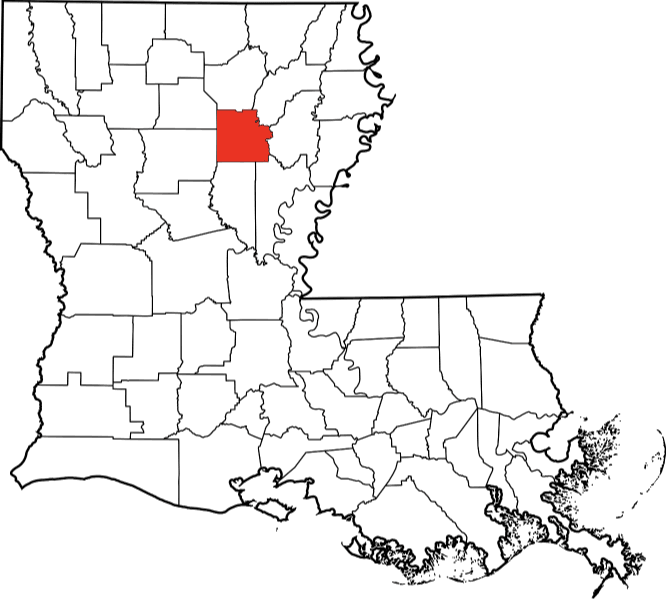 An illustration of Caldwell Parish in Louisiana