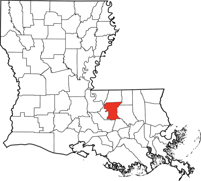 An illustration of East Baton Rouge Parish in Louisiana