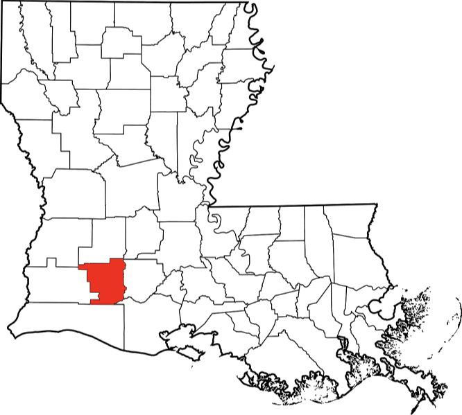 An illustration of Jefferson Davis Parish in Louisiana
