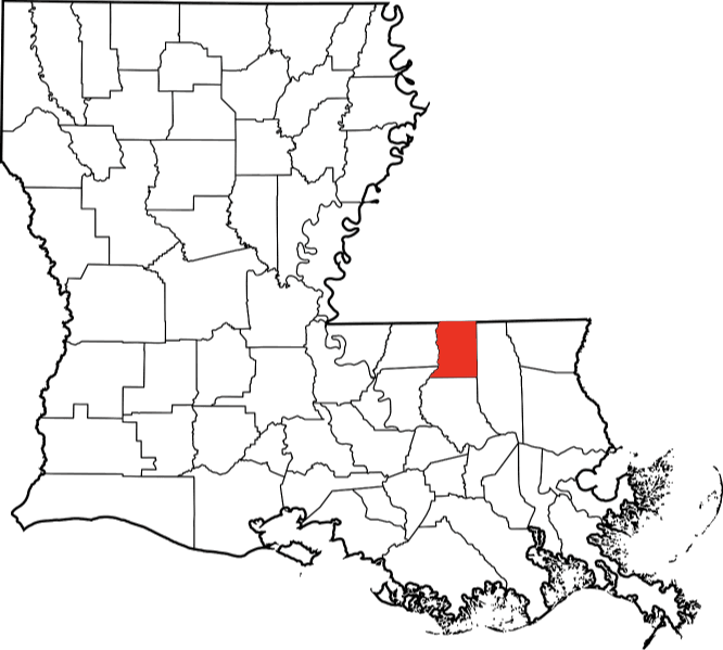 An image highlighting St Helena Parish in Louisiana