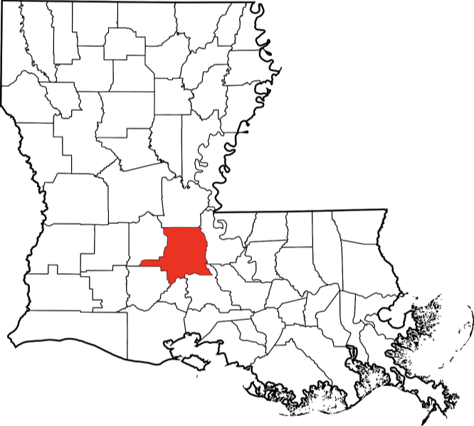 An illustration of St Landry Parish in Louisiana