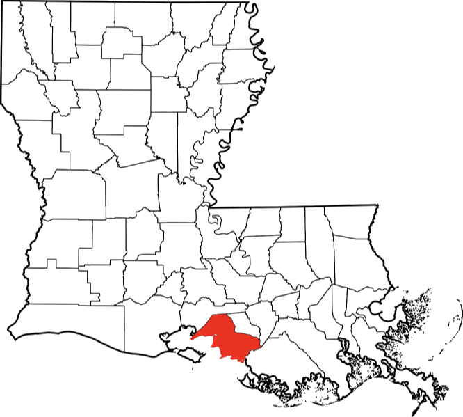 An illustration of St Mary Parish in Louisiana