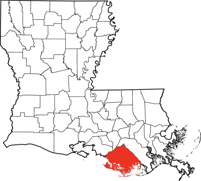An illustration of Terrebonne Parish in Louisiana
