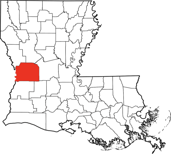 An illustration of Vernon Parish in Louisiana