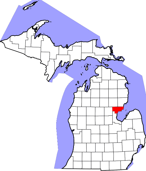 An illustration of Arenac County in Michigan