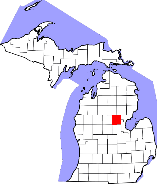An image showing Gladwin County in Michigan