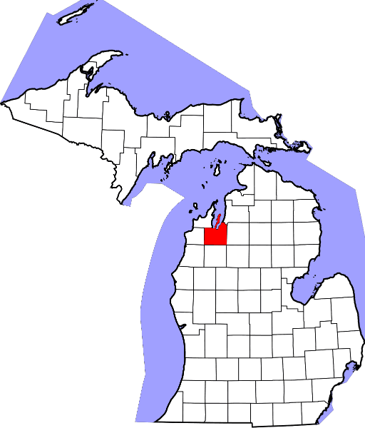 An illustration of Grand Traverse County in Michigan