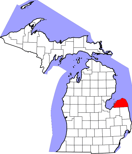 A picture displaying Huron County in Michigan
