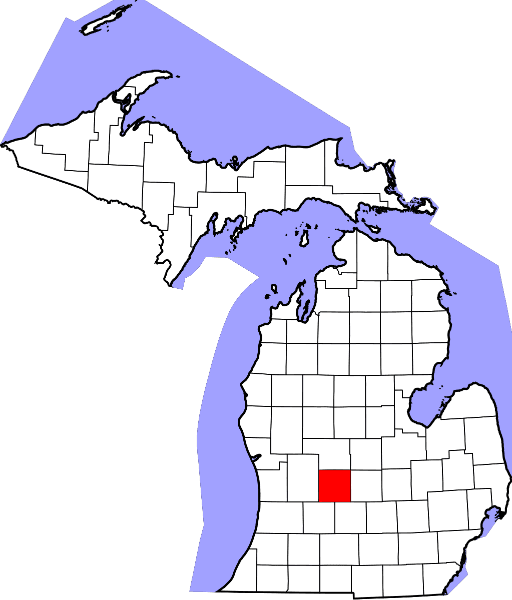 An illustration of Ionia County in Michigan