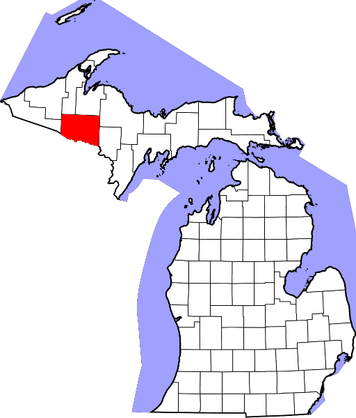 A picture displaying Iron County in Michigan