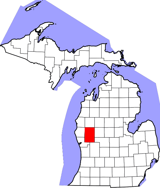 An illustration of Newaygo County in Michigan
