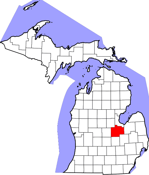 A picture displaying Saginaw County in Michigan