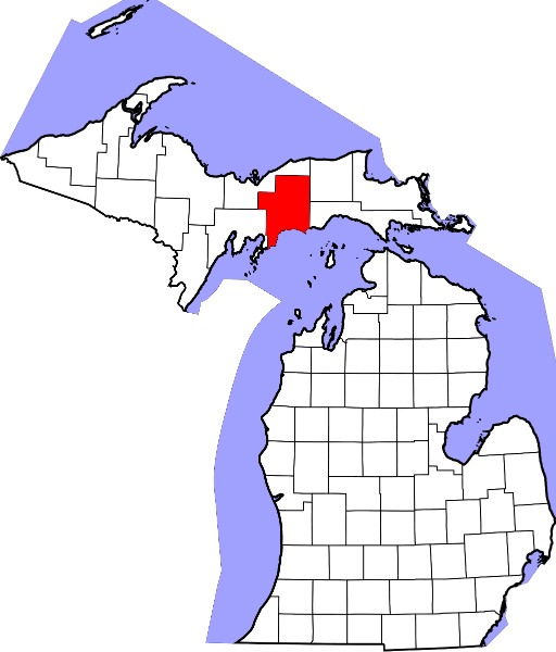An image showing Schoolcraft County in Michigan