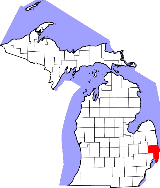 A picture displaying St Clair County in Michigan