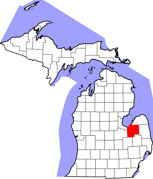 An image showing Tuscola County in Michigan