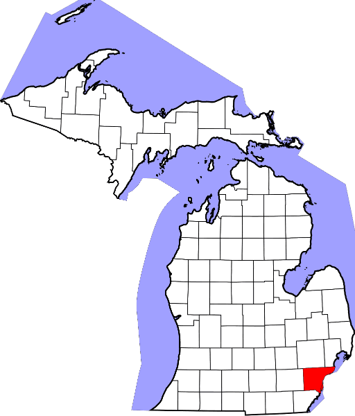 A picture displaying Wayne County in Michigan