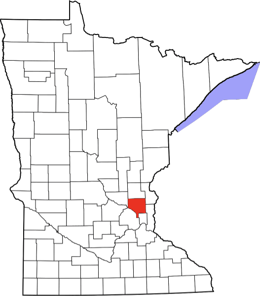 An image showing Anoka County in Minnesota