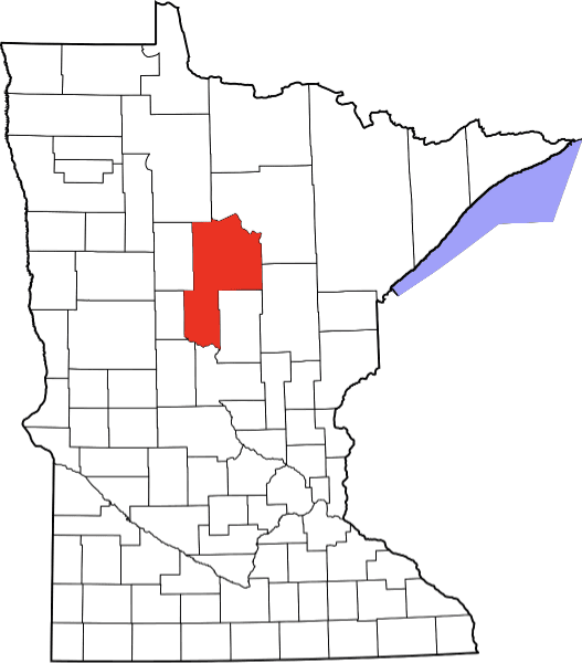 An illustration of Cass County in Minnesota