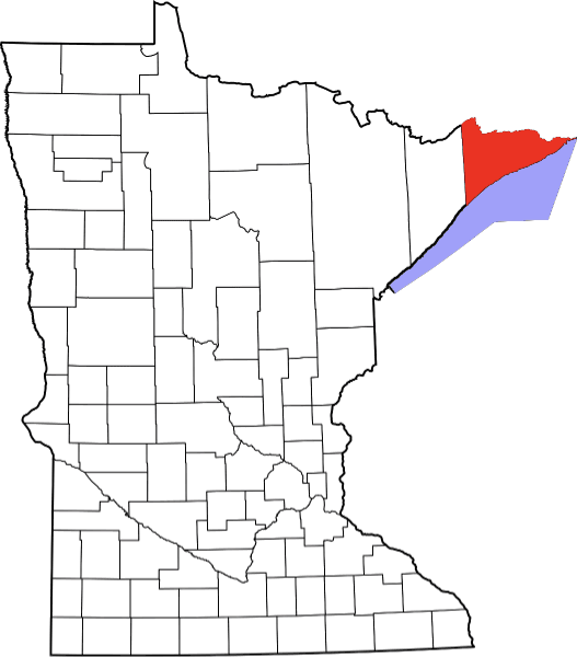 An illustration of Cook County in Minnesota