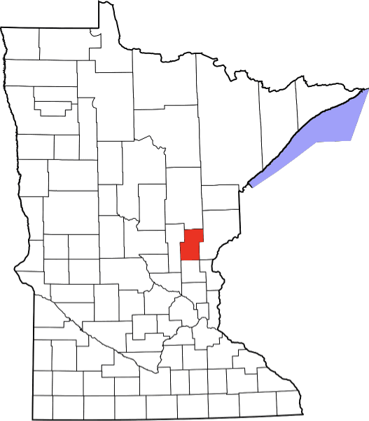 An illustration of Kanabec County in Minnesota