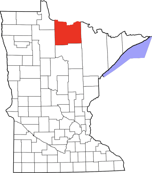 An image showing Koochiching County in Minnesota