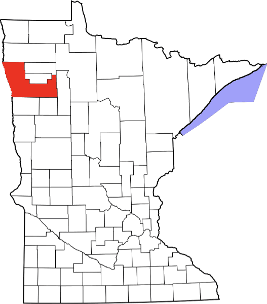 An illustration of Polk County in Minnesota