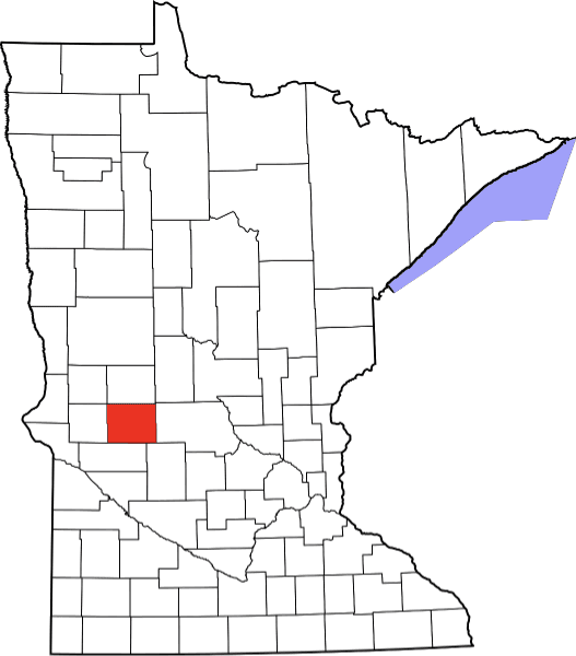 An illustration of Pope County in Minnesota