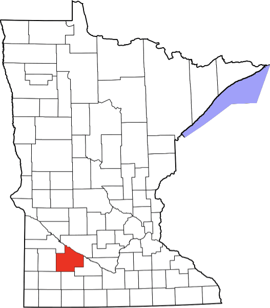 An illustration of Redwood County in Minnesota